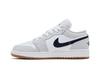 Jordan 1 Low White Neutral Grey Gum Midnight Navy (GS)