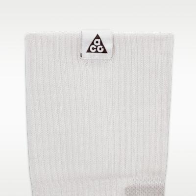 Унисекс носки Nike ACG для активного отдыха с амортизацией, Crew, 'Summit White/Light Smoke Grey'
