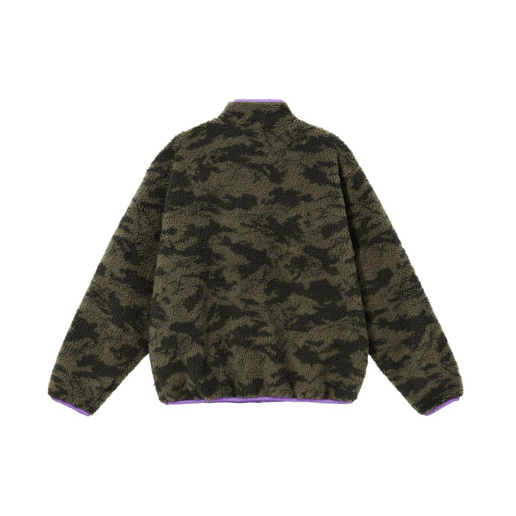 Nike Мужская флисовая куртка с воротником-стойкой, двусторонняя, с длинным рукавом, цвет виноградно-фиолетовый, черный DQ4885-542