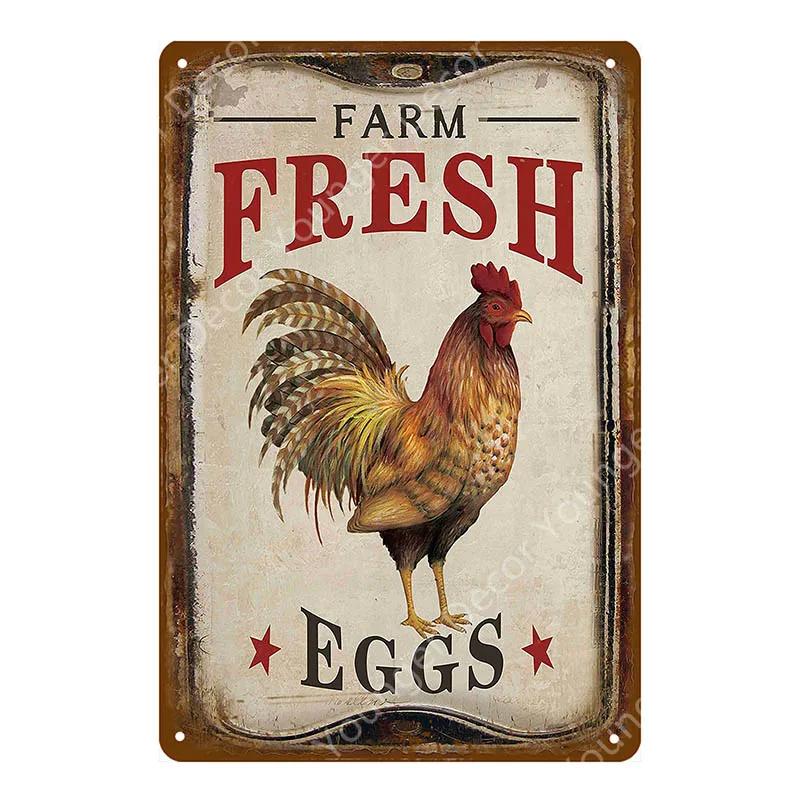 Family Butchers Tin Signs Beef Cuts Duck Eggs Wool Vintage Metal Plaque Farmhouse Farm Shop Wall Decor Cow Pig Poster YI-120