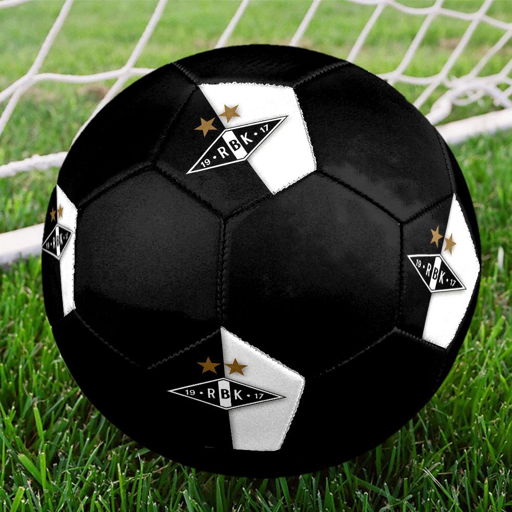 1PC Rosenborg Ballklub logo size 5 soccer ball PrahaIndoor Soccer Ball Colorful All Ages Machine Stitched PVC Competition Ready Durable High-Bounce
