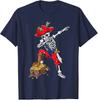 Dabbing Pirate Skeleton Dab Kids Halloween Costume Gift T-Shirt