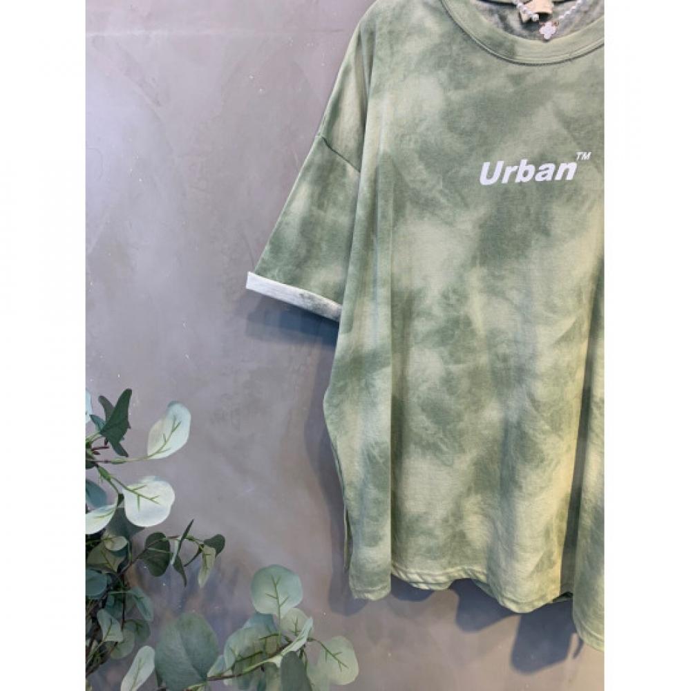 C S In The Room looSe Fit Tie Dye Short Sleeve bandIng ShortS Set 5Color