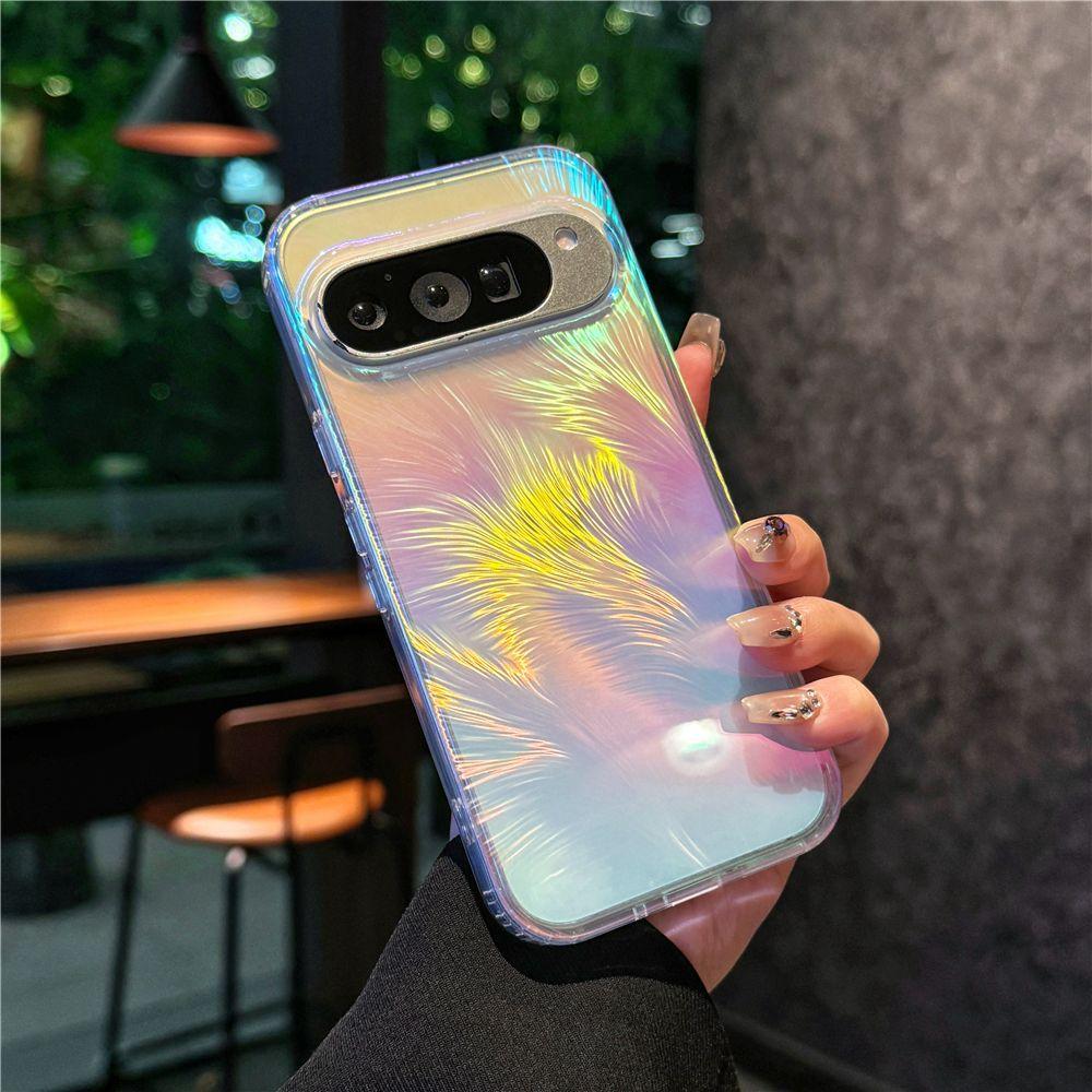 Подходит для чехла для мобильного телефона Google Google 9Pro/10proXL Терминатор Pixel9A блестящий магнитный прозрачный чехол