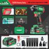 NICE High Power Rechargeable Impact Wrench - Official High Torque Electric Air Gun