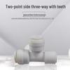 1/2" External Thread T-Type Side 7544 Three-Way Water Purifier Connector for PE Pipe