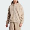 adidas Originals Trefoil Premium Essentials Флисовая куртка с капюшоном Мужская Верхняя одежда Бежевый IM4441