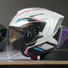3/4 Open Face Motorcycle Helmet Men Adult Full Coverage DOT ECE Certified Use ABS Material Lightweight Safety Gear