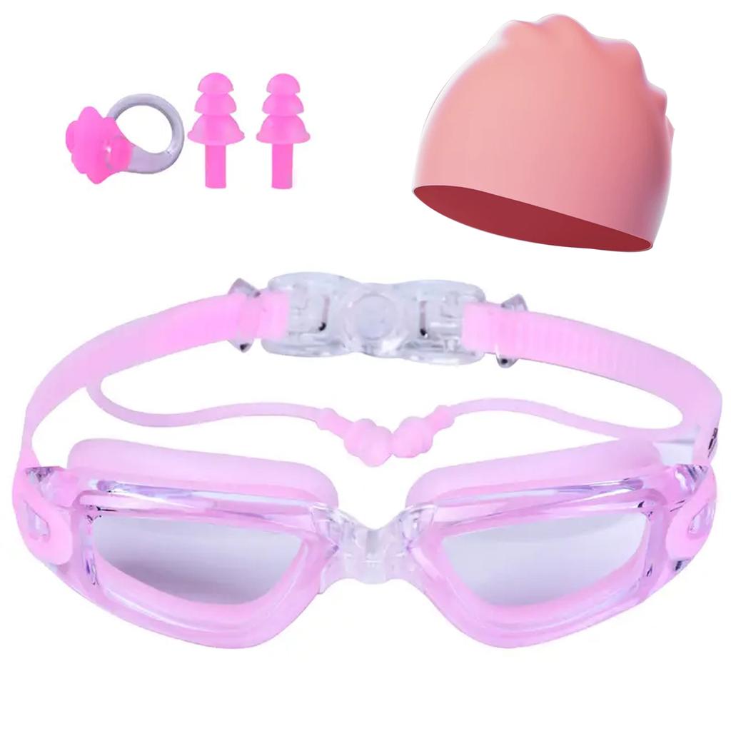 1 шт., взрослые плавательные очки HD, плавательные очки, непромокаемые силиконовые беруши, большая оправа, защита от запотевания, профессиональная водонепроницаемая защита ушей