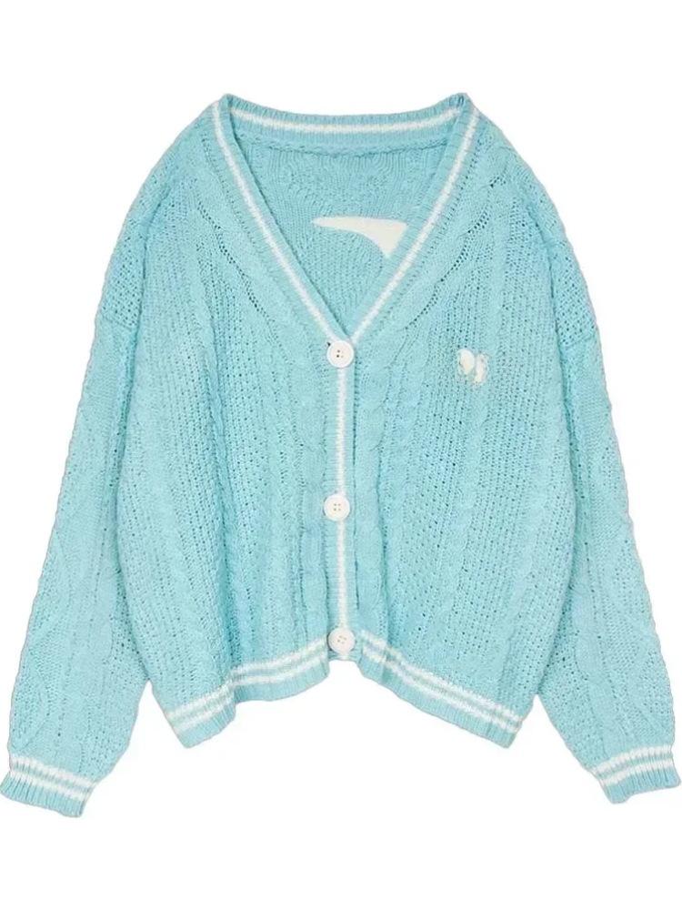 2023 Women's Fashion: European & American Embroidered Knit Cardigans – Age-Reducing, Loose Casual Sweaters for Fall & Winter