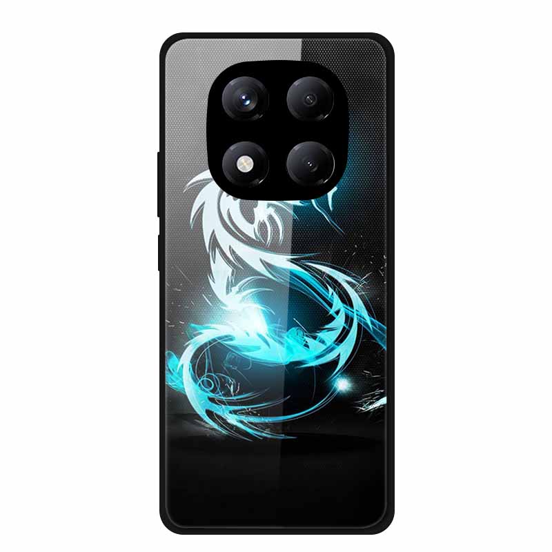 Закаленное Стекло Чехол для Телефона для Redmi Note 14 Pro 4G Чехол Лев Волк Жесткий Чехол для Xiomi Redmi Note14Pro 4G Note 14Pro Чехол Крутой