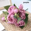 Supplies Home Ornament Wedding Party Decoration  Rose Bouquet Artificial Flowers  Silk Peony