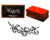 Printtoo Floral Branch Rectangular Wooden Rubber Stamp Block Crafting