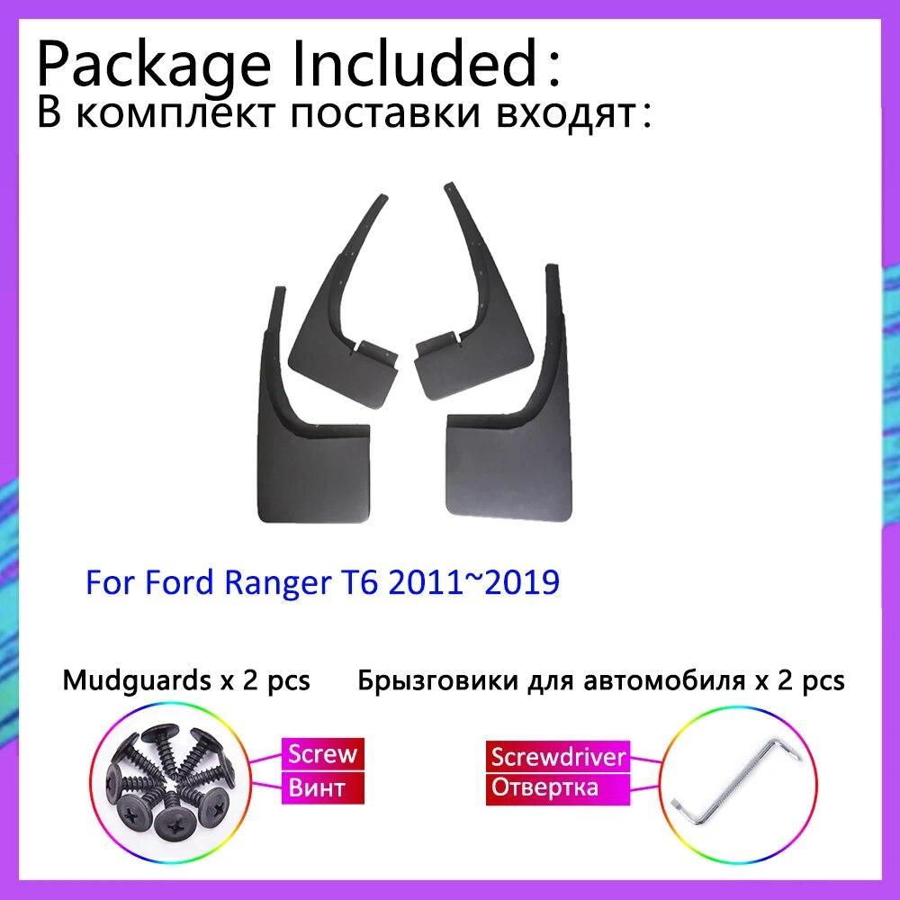 Автомобильные брызговики для Ford Ranger T6 P375 2011 ~ 2018 2012 2013 2014 2015, брызговики, автомобильные аксессуары, 4 шт.