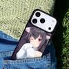 Чехол для телефона с изображением аниме-девушки-кошки для IPhone 11 12 13 14 15 16e 17 Pro Max Чехол для IPhone 17 Air