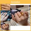 Brass Gold Elegant Plated Bowknot Ring Adjustable Twisted Style For Women