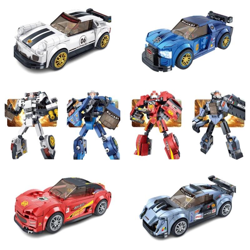 Крутой и реалистичный робот для самостоятельной сборки для детей, игрушка из АБС-пластика, строительные блоки из мелких деталей