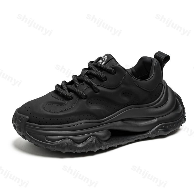 Мода 2025 Осень Новые Мужские Нишевый Дизайн Низкие Кеды на Толстой Подошве Повседневная Обувь Модный Тренд Универсальные Удобные Нескользящие Массивные кроссовки