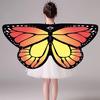 Halloween Cape Realistic Looking Vibrant Color Breathable Ultra-Light Easy-wearing Dress Up Chiffon Halloween Butterfly Wings Toddler Cosplay Costume