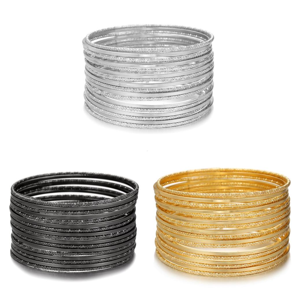 Fashionable Metal Bracelets Collection With Electroplated Finish For Womens Daily Wear