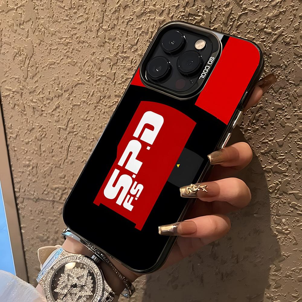 Чехол для телефона Dekaranger SPD Morpher для iPhone 17 Air, 16 Pro Max, 15, 14 Plus, 12, 13, X, XS Max, 11. Цветной серебристый чехол