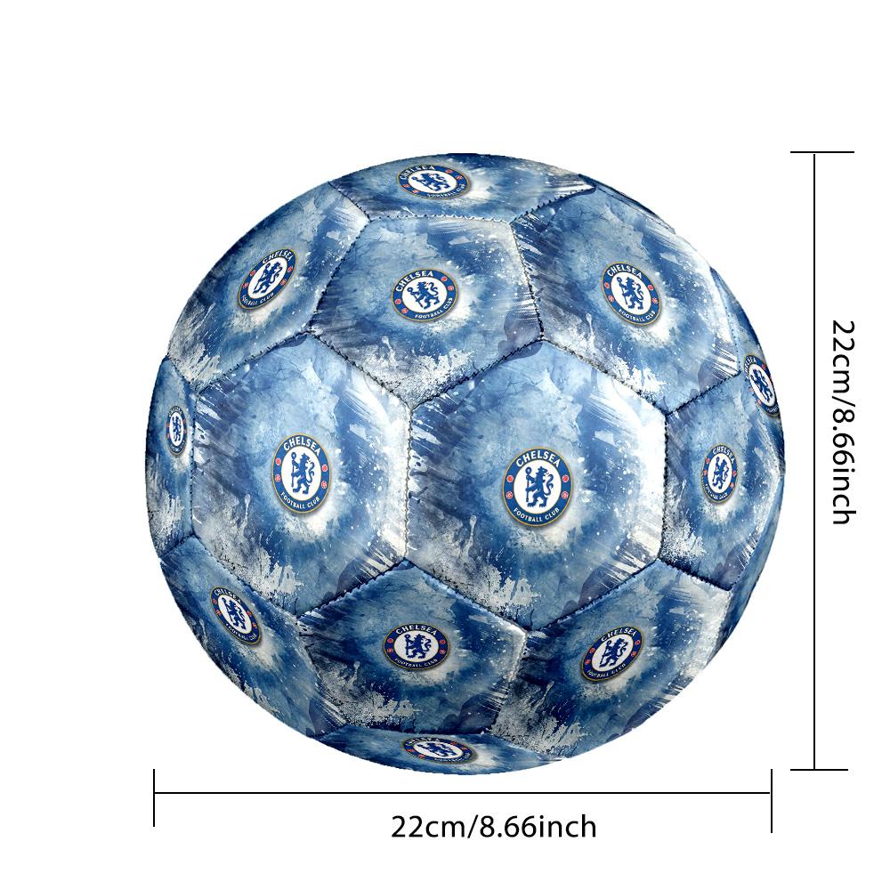 Футбольный мяч Chelsea FC CLUBSoccer Ball Цветной Для всех возрастов Машинная строчка ПВХ Готов к соревнованиям Прочный Высокий отскок