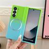 case for Samsung Z FOLD 7 6 5 4 3 Magnetic wireless charging protective cover gradient tough shell Shock Proof Anti-Fingerprint