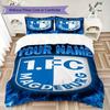 Custom Name FC Magdeburg Pattern Bedding uilt Set uilt Cover Pillowcase Home Decoration Birthday Gift (1*duvet cover+2*pillowcase without core)