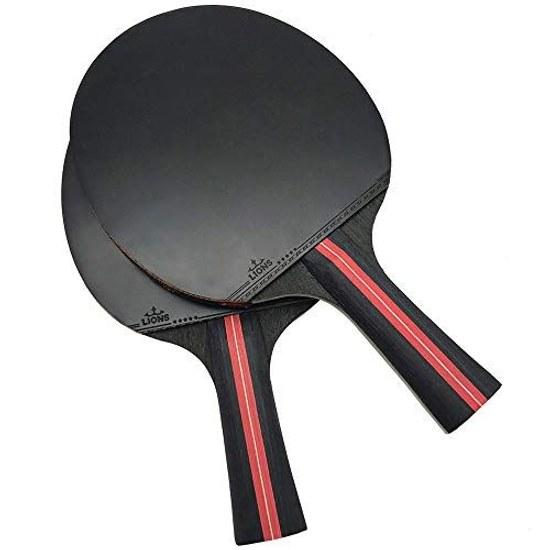 Portable table tennis racket set 2 rackets 3 ping pong balls storage bag included easy use equipment balls.