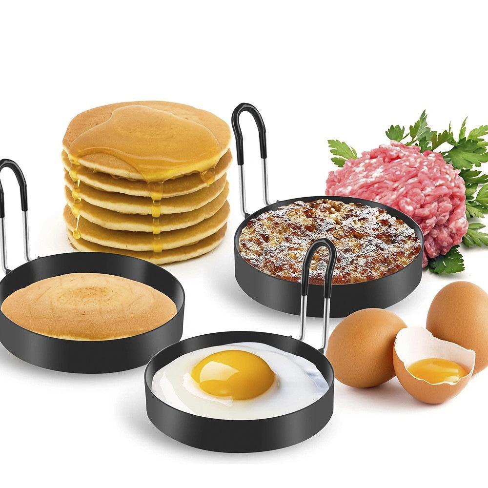Anti-scalding egg ring, non-stick round omelette, omelette ring, omelette non-stick egg ring, omelette model omelette mold