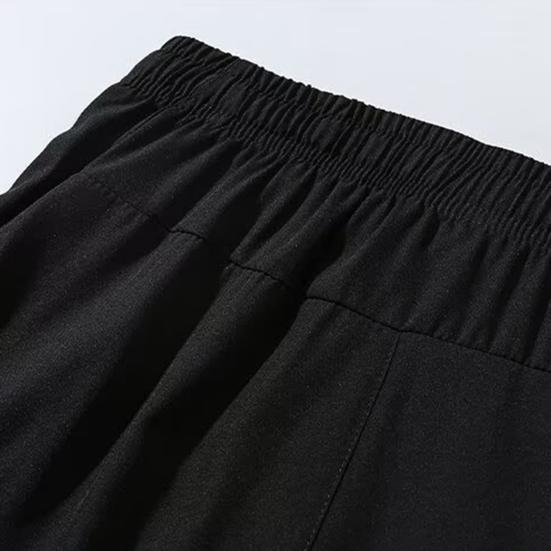 Мужские летние шорты с эластичной талией, регулируемые спортивные шорты на шнурке с карманами, однотонные широкие шорты