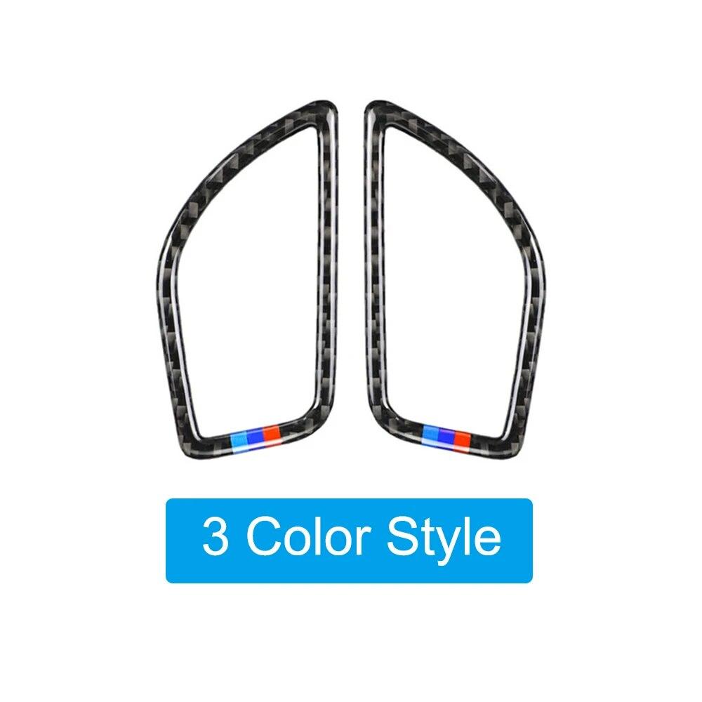 Углеродное волокно, приборная панель автомобиля, крышка для воздуховыпускного отверстия, декоративные наклейки, аксессуары для интерьера автомобиля для BMW 1 серии F20 F21 2012-17