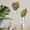 Vase Hydroponic Planter Shelf Home Ornaments Flower Pot Wall Decoration  Indoor Garden