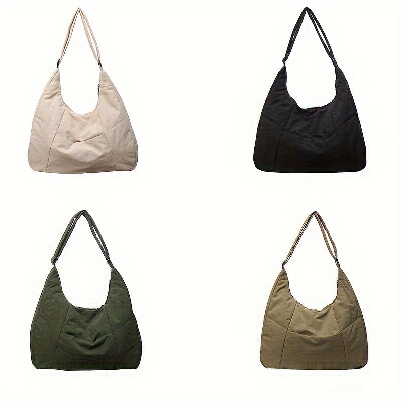 Нейлоновая сумка через плечо с мягким касанием Легкая, регулируемый ремень, застежка-молния, мягкая ткань Идеально подходит для повседневной носки, шоппинга, путешествий и активного отдыха