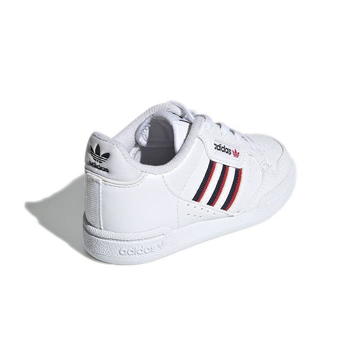 adidas Оригинальные Continental 80 Удобные повседневные полувысокие кроссовки для ходьбы Детская обувь Белый Красный S42613