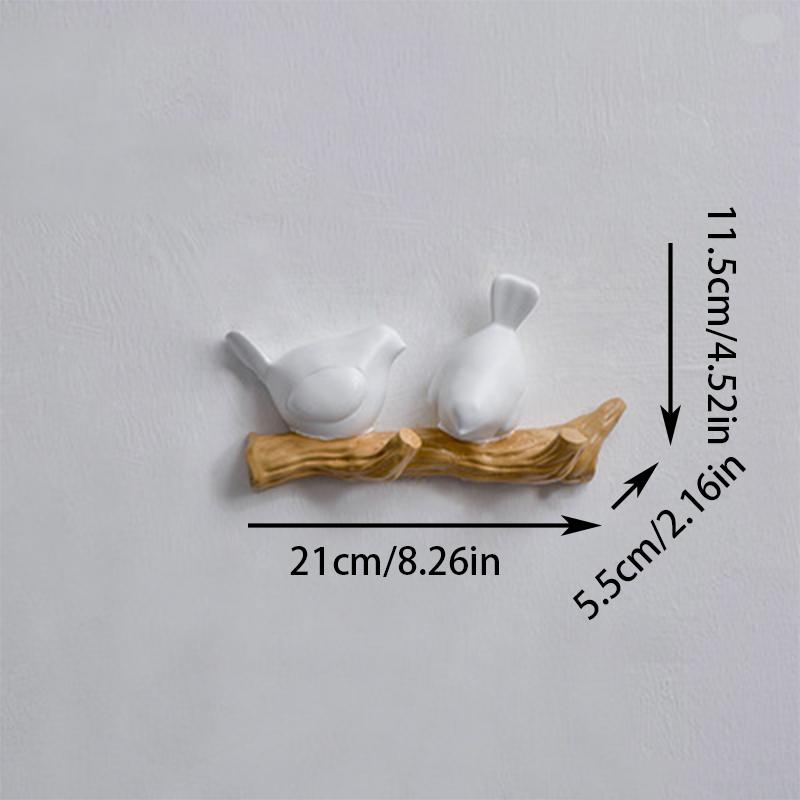 1шт. Крючок для одежды для дома, настенное крепление, без проколов, вешалка, декоративные крючки для хранения, крючок для птиц