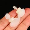 2 Pairs D22Mm/26Mm Cw/Ccw Electric Nylon Prop Screw Diy White Two Leaf Propellers For Rc Boats Models 2Mm Shaft