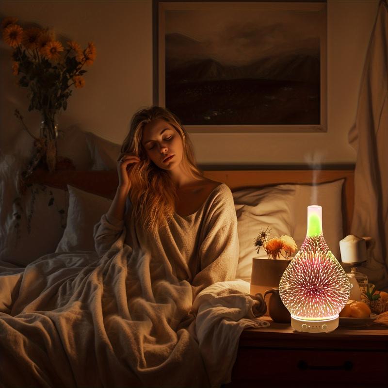 3D Стеклянный диффузор эфирного масла Ультразвуковой диффузор для ароматерапии Холодный увлажнитель тумана