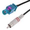 Fakra Code-Z Plug To RCA Plug Adapter 20cm