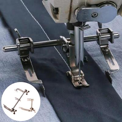 Универсальный одинарный или двойной блокирующий кромочный шов, направляющий край, регулировка плоской машины, промышленный швейный станок, локатор деталей
