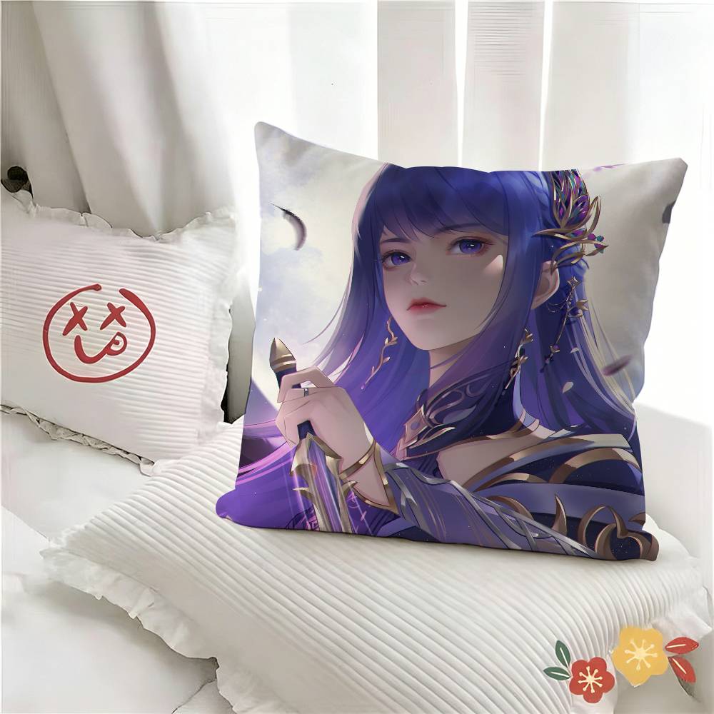 pc Fantasy Anime DDivine Seal Throne Pillow Case Fashion Square Pillowcase Bedroom Sofa Room Ins Decoration Leisure