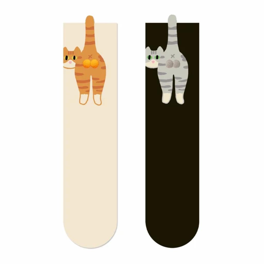 JOYBLISS 3D Милые Носки с Котиками Черные/Белые Забавные Хлопковые Носки с Котиками Дышащие Мягкие Женские Носки Новинка Каваи Подарочный Набор Носков