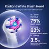 Серия Oral B iO Сияющая белая насадка-щетка для полировки удаляет пятна с зубов и зубной налет Совместимость с сериями Oral B iO 5/7/8/9