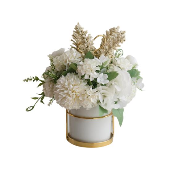 Искусственная роза поддельный цветок бонсай горшечное растение садовая вечеринка реквизит настольный декор