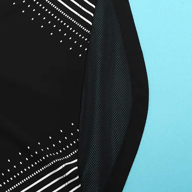 Nike Футболка Sports Lifestyle Series Casual Breathable Striped Round Neck Wicking Quick Dry с коротким рукавом для женщин, черная AQ5205-010