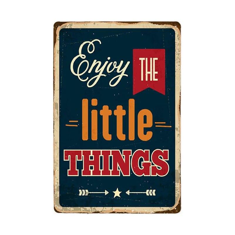 Proverb About Life Retro Metal Sign Bar Wall Decor Family Vintage Plaques Art Poster 20x30 Cm