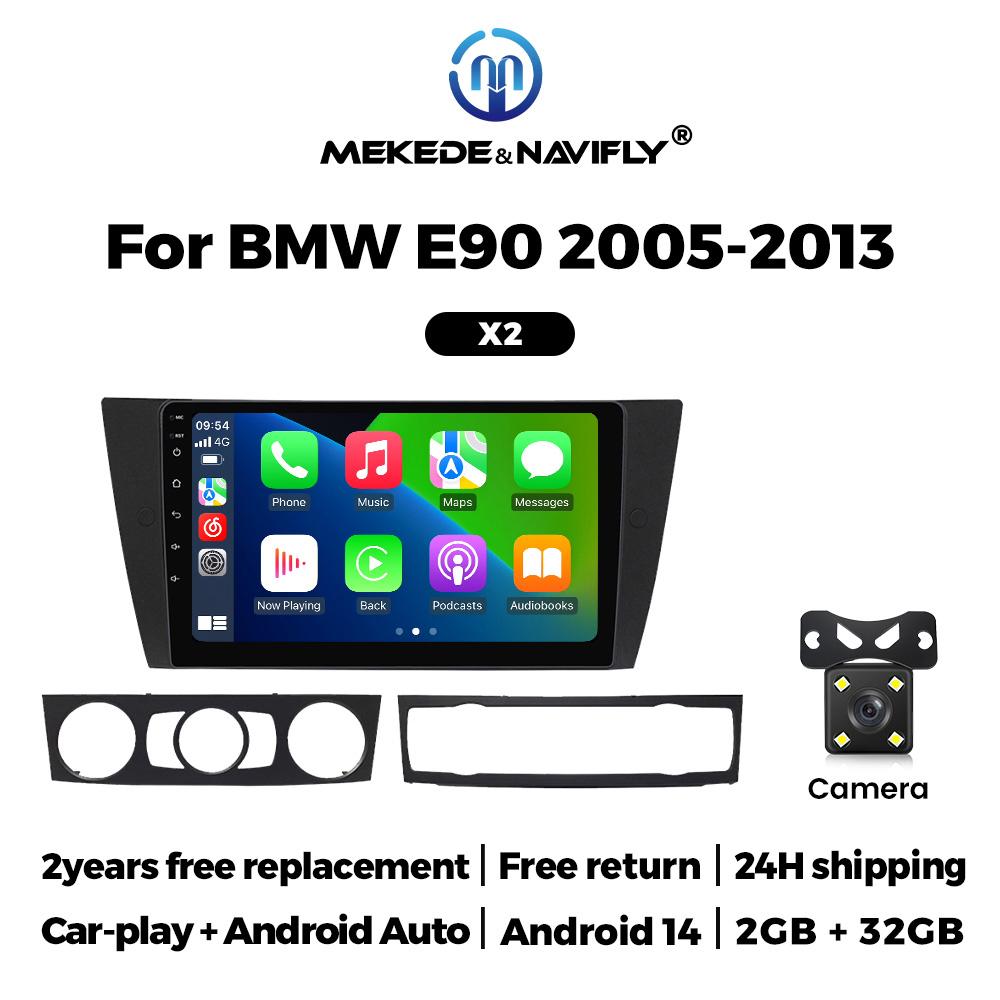 MEKEDE Android Auto Экран Автомагнитолы Для BMW E90 E91 E92 E93 2005-2013 Беспроводной Carplay WIFI Автомобильный Мультимедийный Стерео Видеоплеер