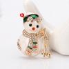 Cartoon Christmas Snowman Brooch Versatile Christmas Gift