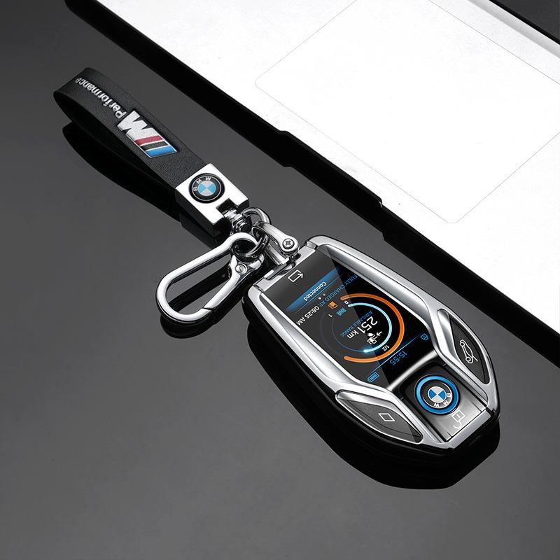 BAGG9 Car Sticker Alloy New TPU Car Key Case Cover Shell Keychain For BMW 5 7 Series G11 G12 G30 G31 G32 I8 I12 I15 G01 G02 G05 G07 X3