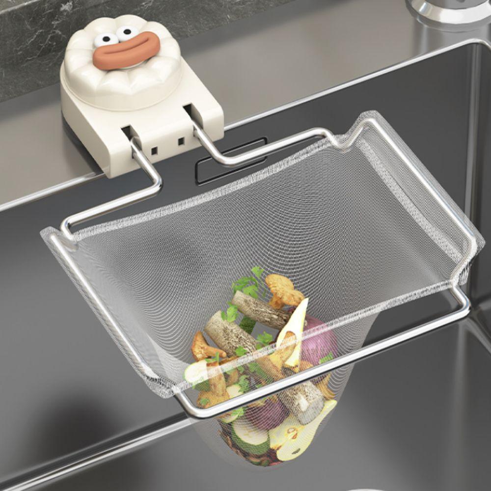 С одноразовой сеткой-фильтром Корзина-дуршлаг для раковины Сильная несущая способность Подставка для слива мусора Остатки еды